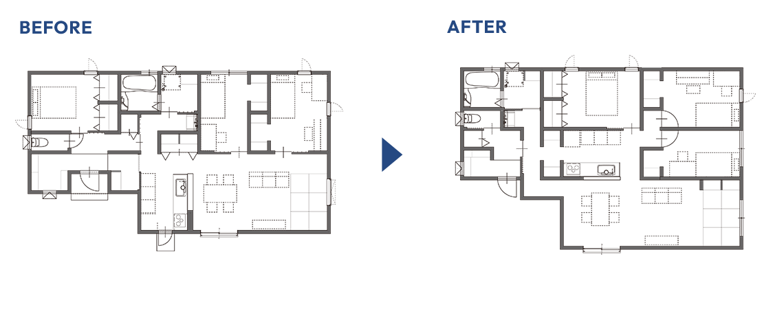 間取りBEFORE AFTER